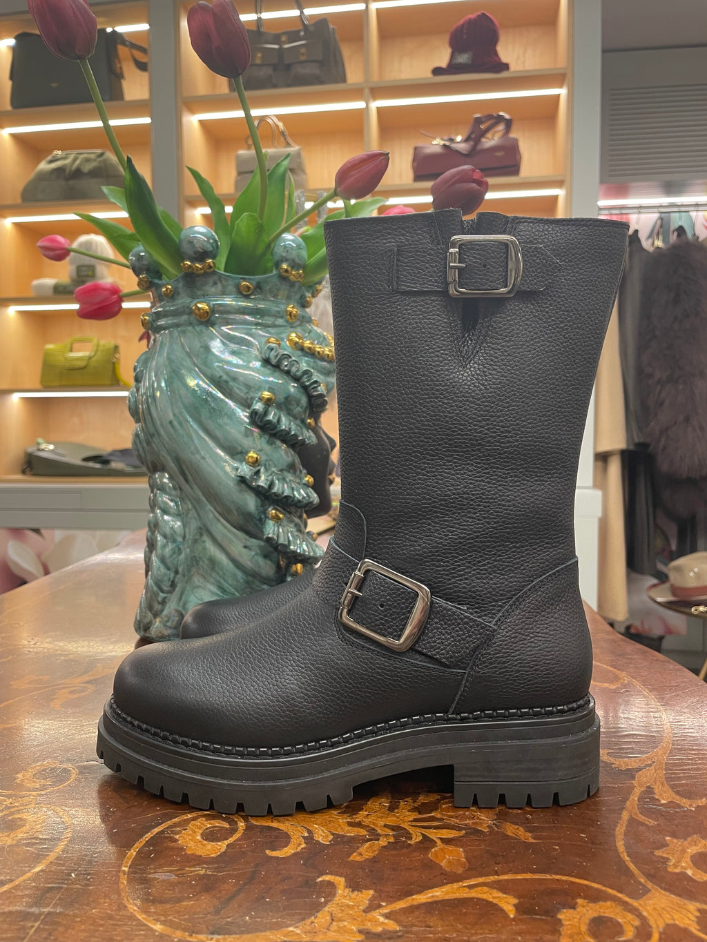 Stivale Biker Argilla