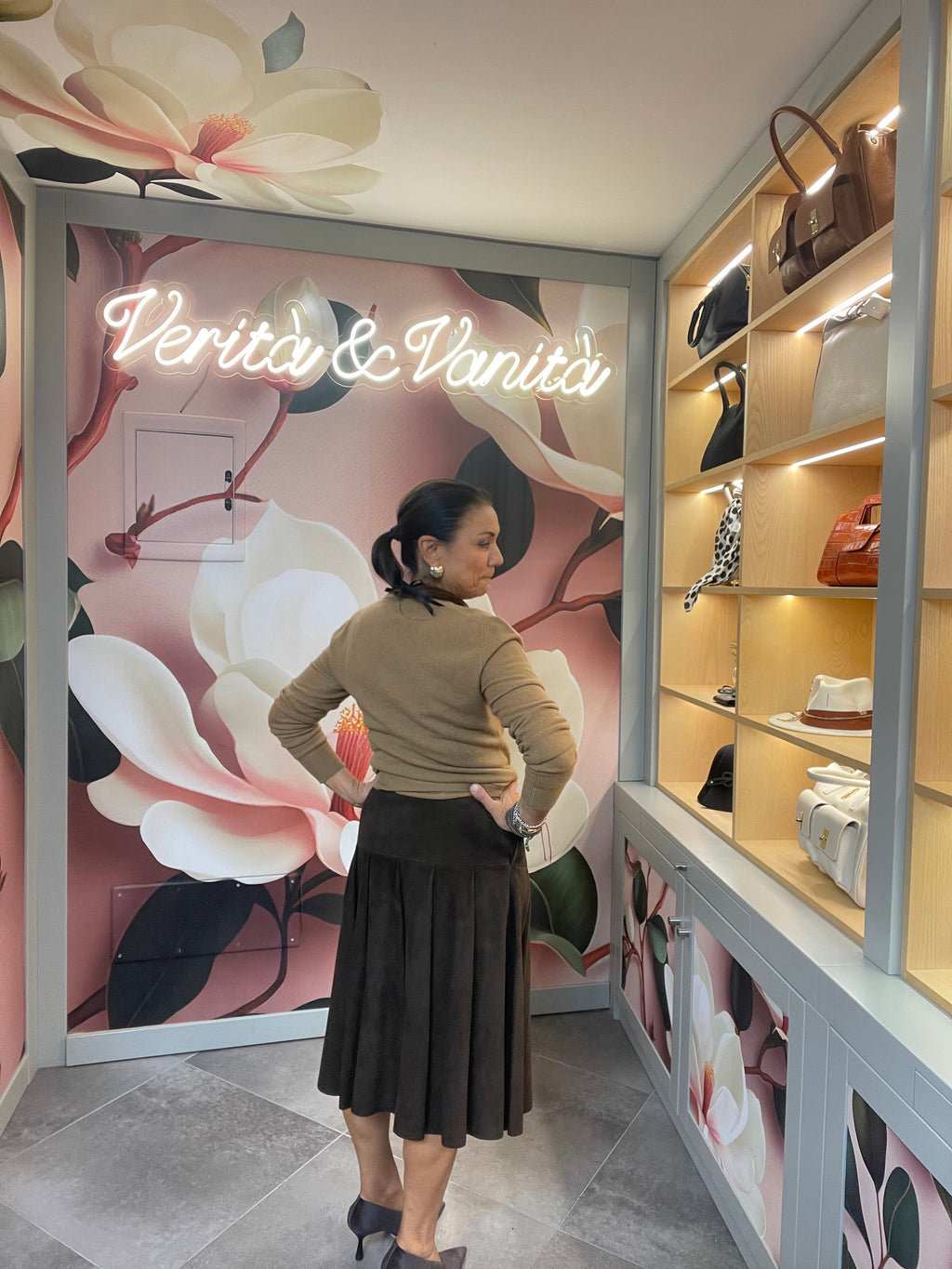 Gonna Suede Mèthode Marrone