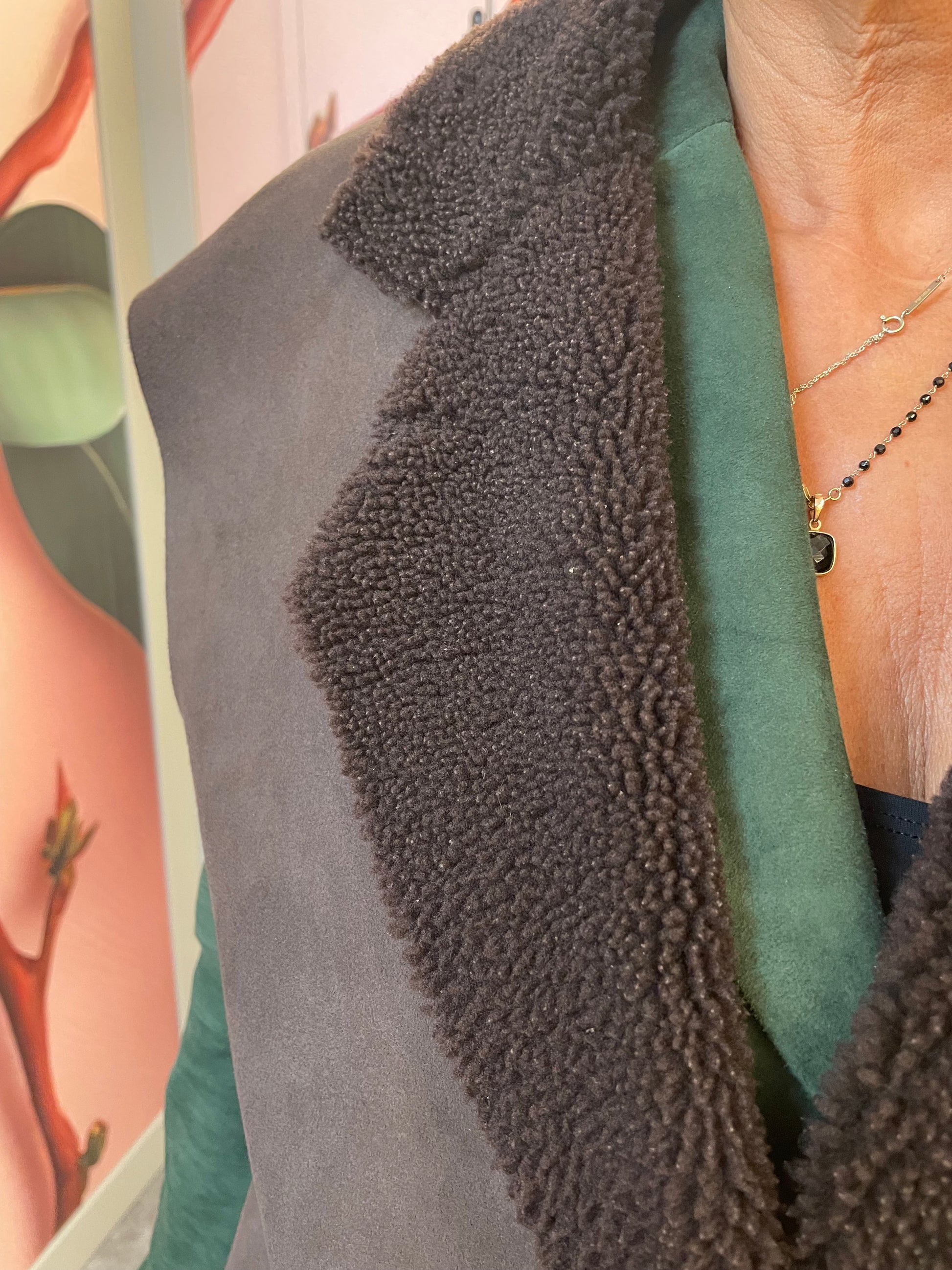 Gilet Shearling Mèthode Marrone