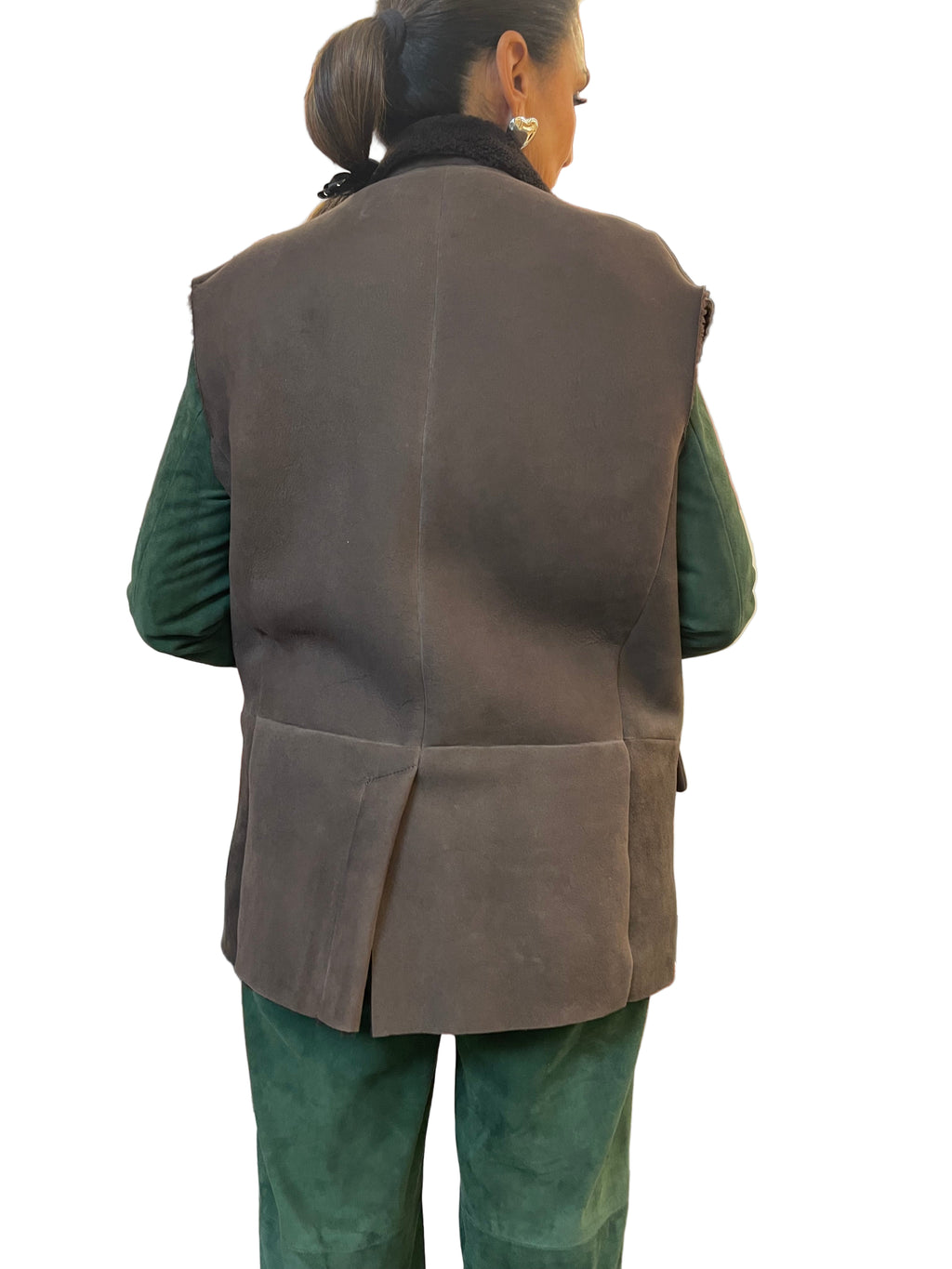 Gilet Shearling Mèthode Marrone