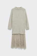 Abito in lana MANOUSH con dettaglio in pizzo