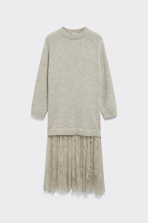 Abito in lana MANOUSH con dettaglio in pizzo
