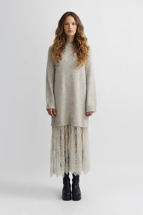 Abito in lana MANOUSH con dettaglio in pizzo