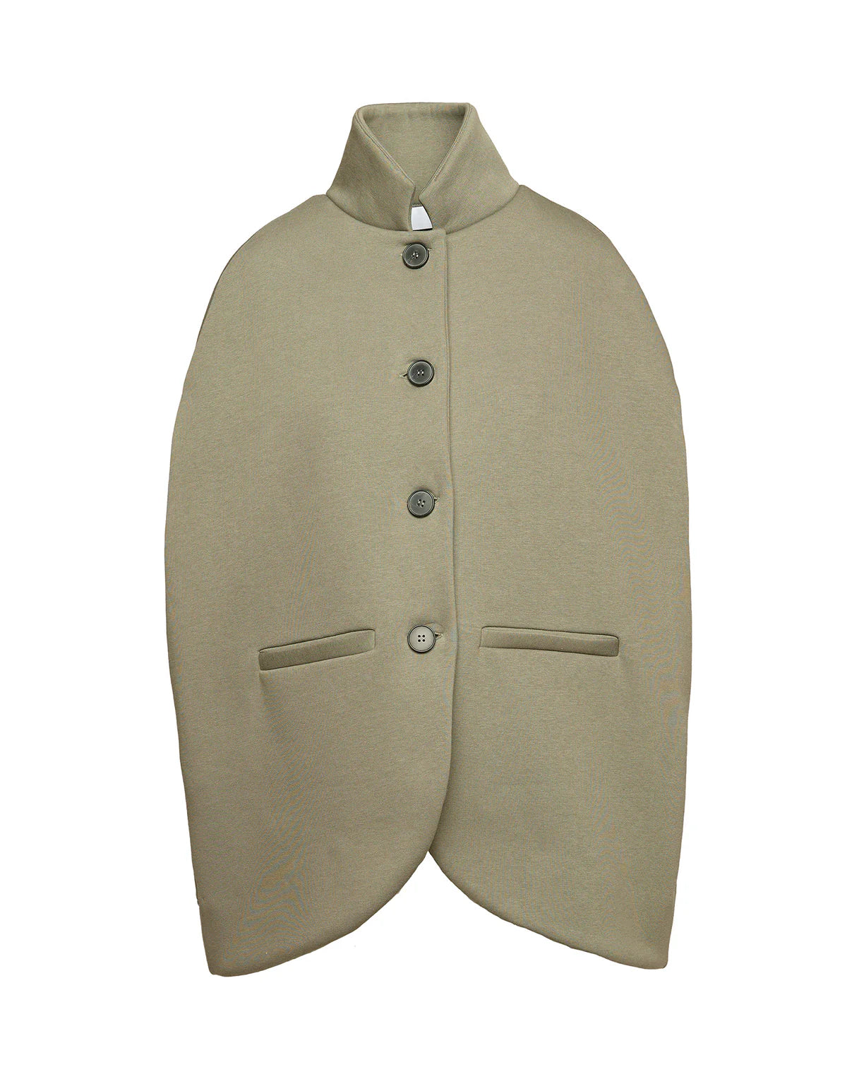 Cappa Madreperla Douuod in felpa soft muschio con chiusura a bottoni