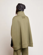 Cappa Madreperla Douuod in felpa soft muschio con chiusura a bottoni