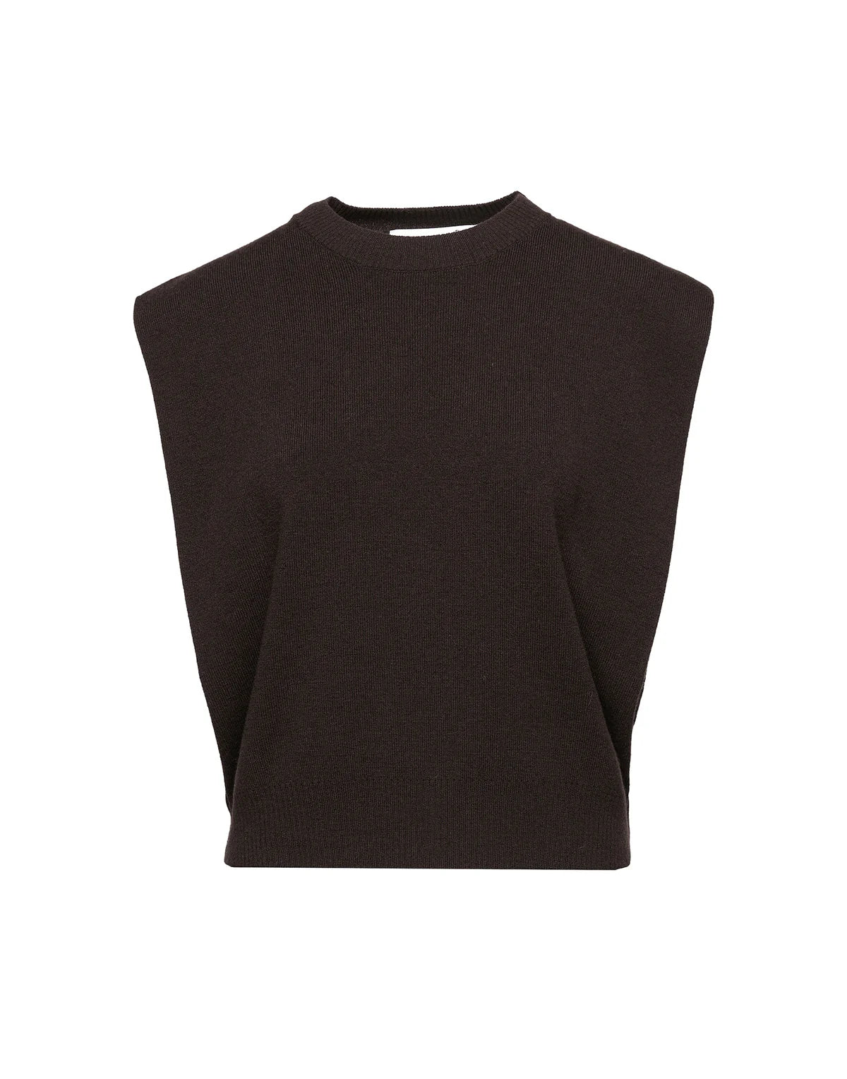 Gilet Douuod Titano Girocollo in Lana e Cashmere Ciocco