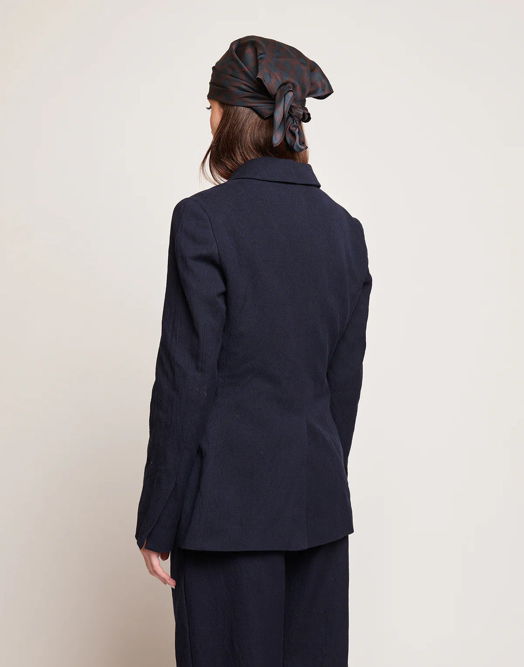 Blazer Douuod mod. Corallo Monopetto in Tricotina Crincle Washed