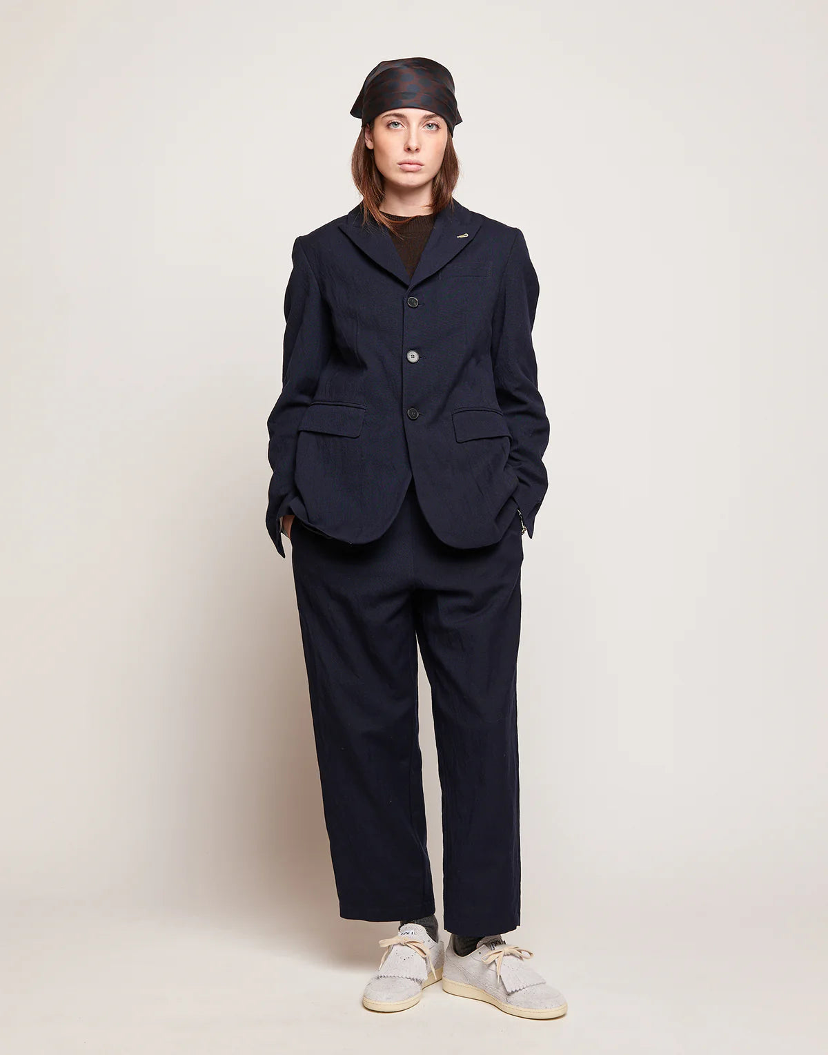 Blazer Douuod mod. Corallo Monopetto in Tricotina Crincle Washed