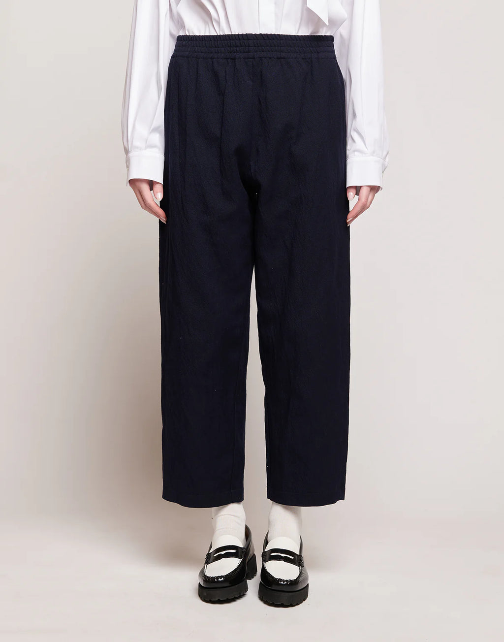 Pantaloni Douuod Fanafuti in Tricotina Crincle Washed