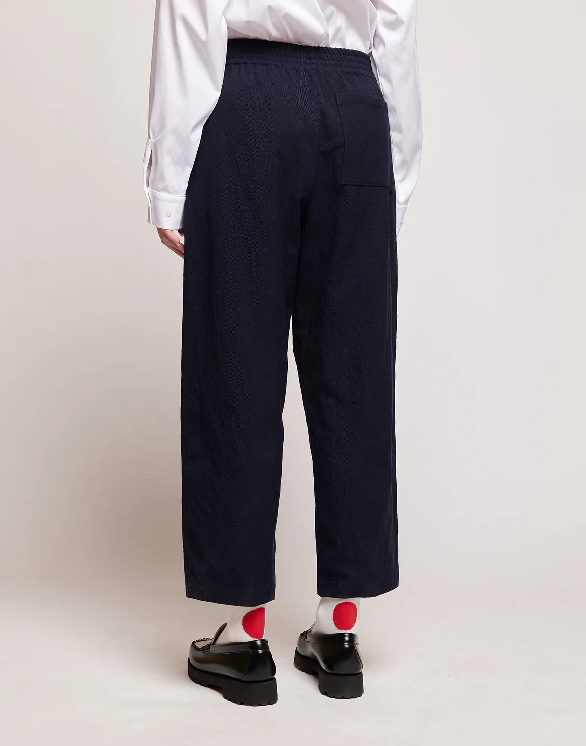 Pantaloni Douuod Fanafuti in Tricotina Crincle Washed