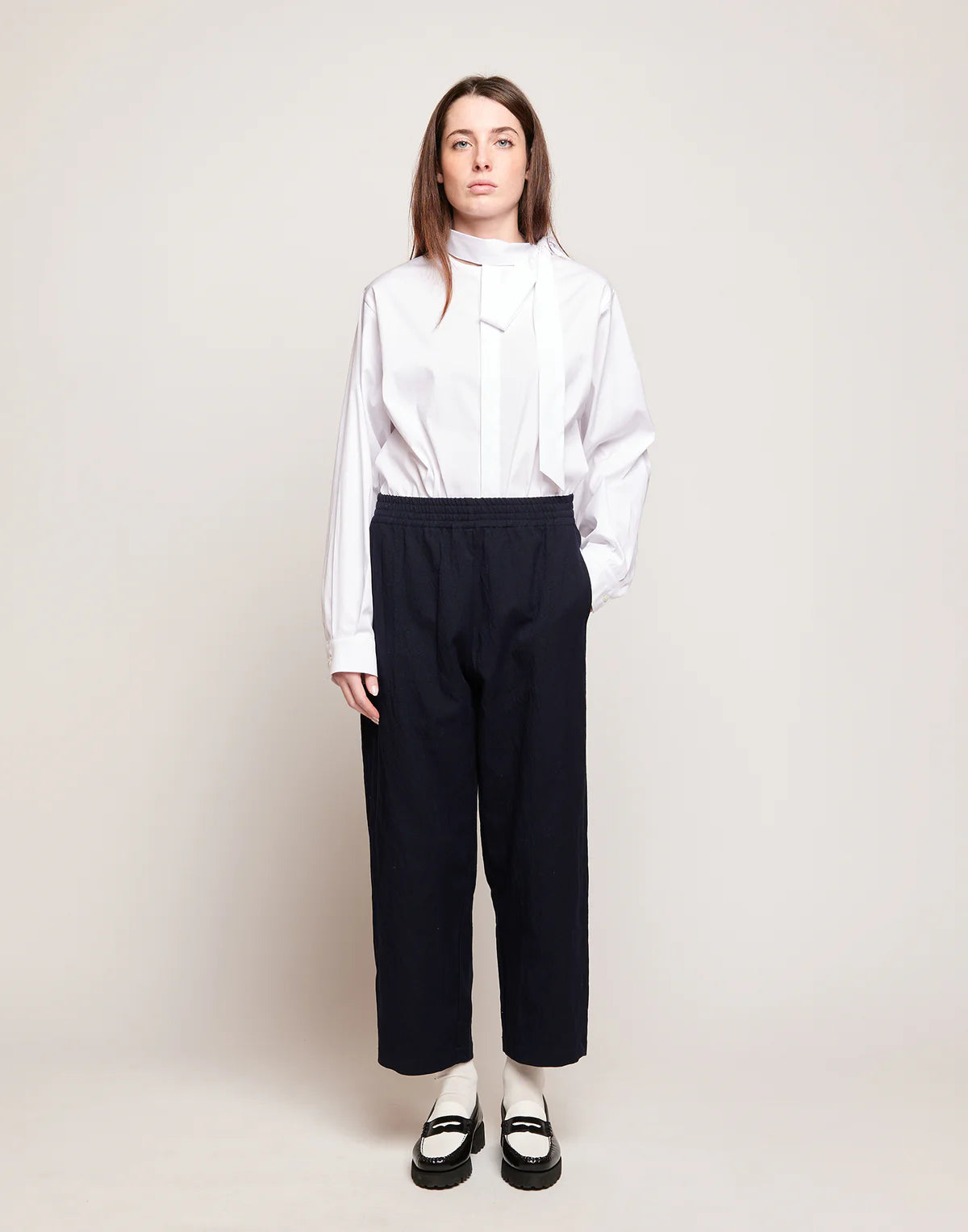 Pantaloni Douuod Fanafuti in Tricotina Crincle Washed