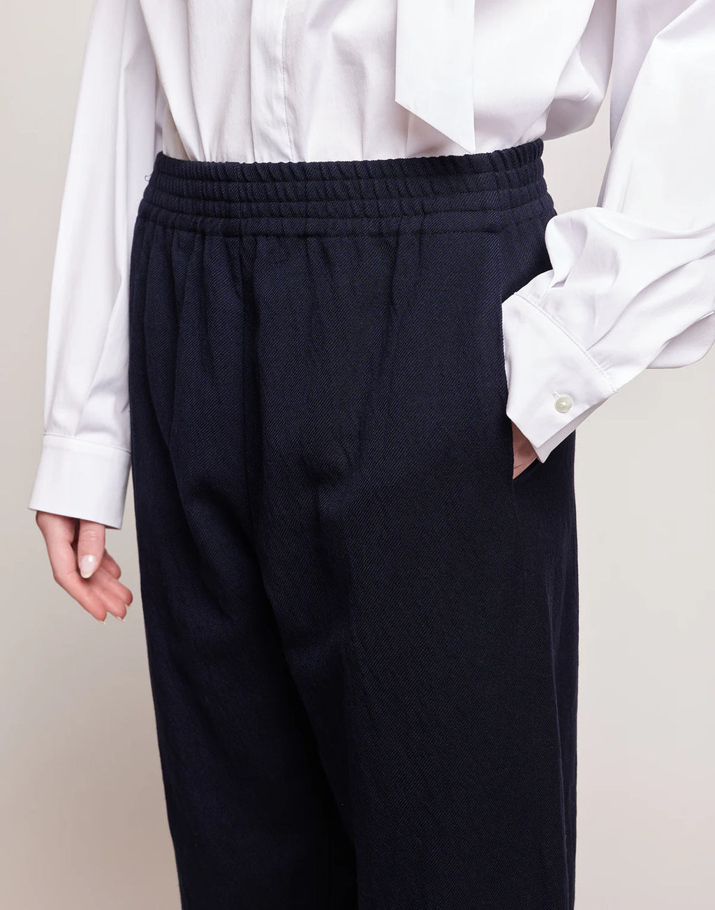 Pantaloni Douuod Fanafuti in Tricotina Crincle Washed