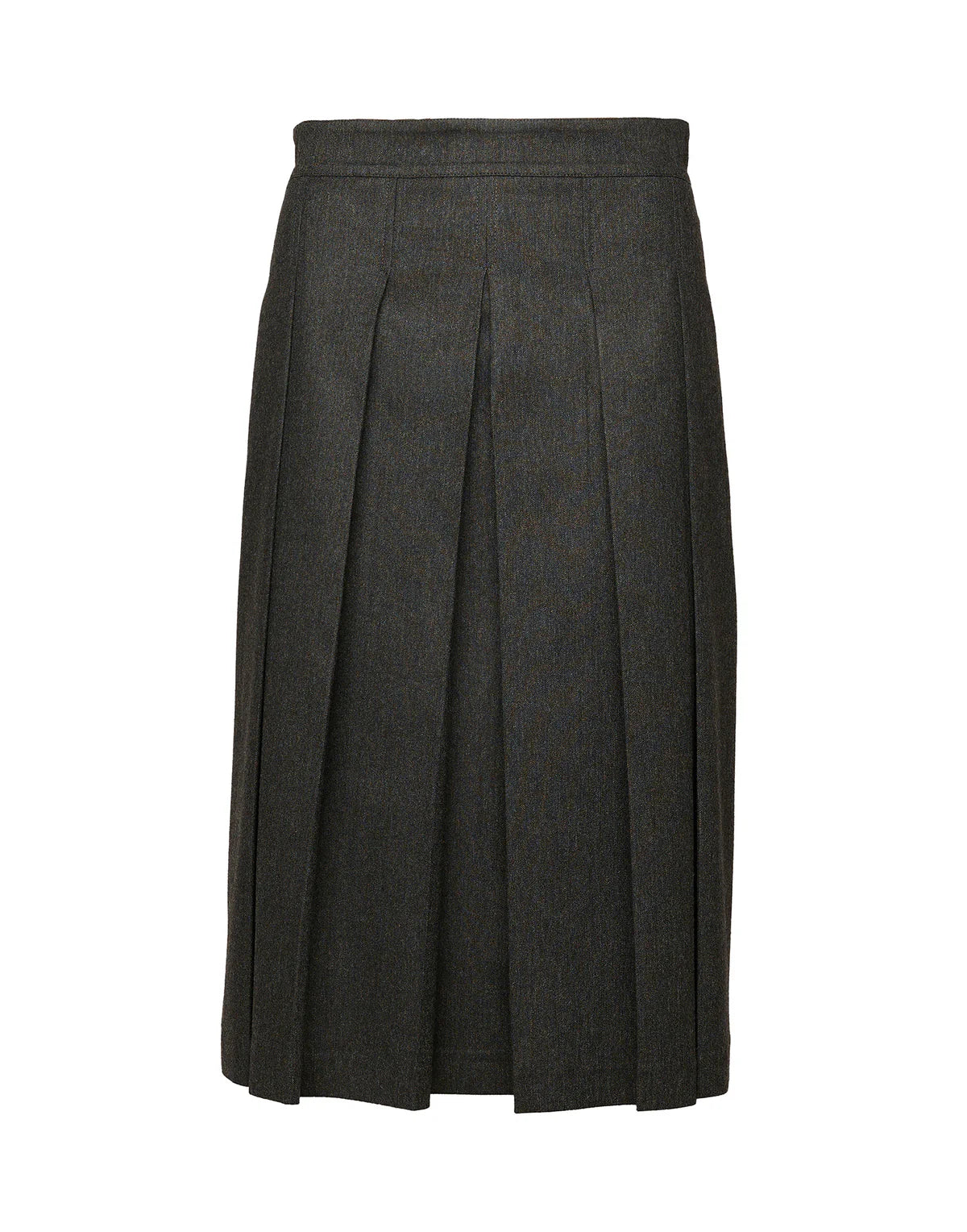 Gonna Douuod Gibeon Longuette in Flanella Stretch a Pieghe Grigio Antracite