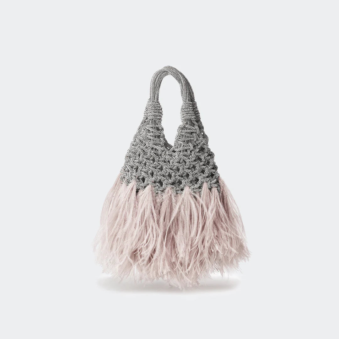 Borsa Hibourama VANNIFIQUE MINI PLUMES CRYSTAL