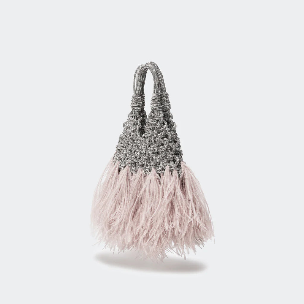 Borsa Hibourama VANNIFIQUE MINI PLUMES CRYSTAL