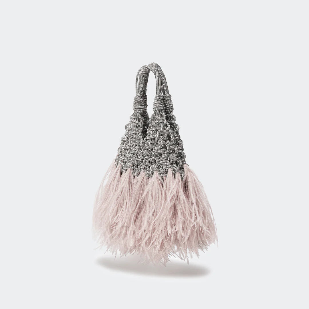 Borsa Hibourama VANNIFIQUE MINI PLUMES CRYSTAL