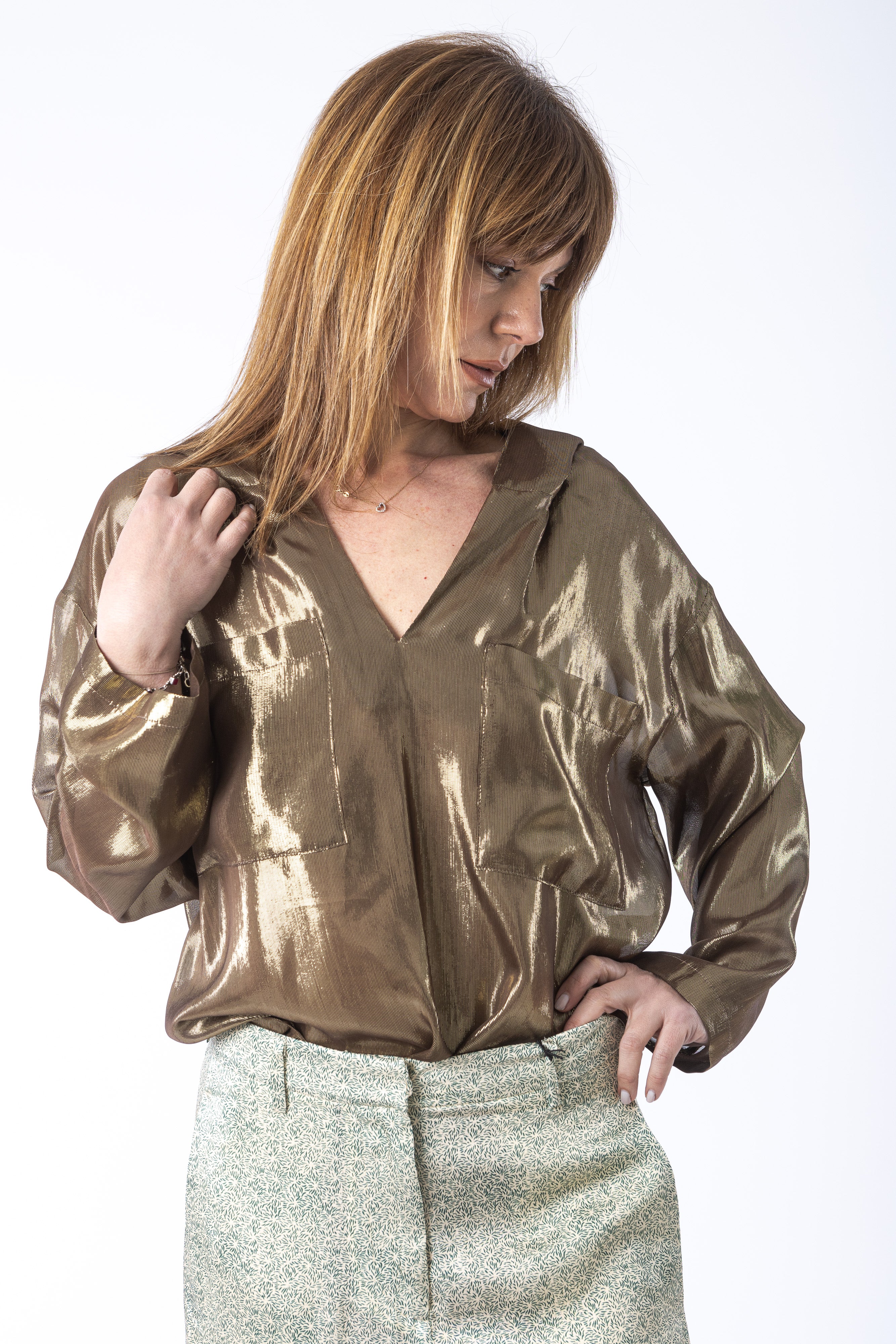 Pantaloni Giselle in viscosa stampata