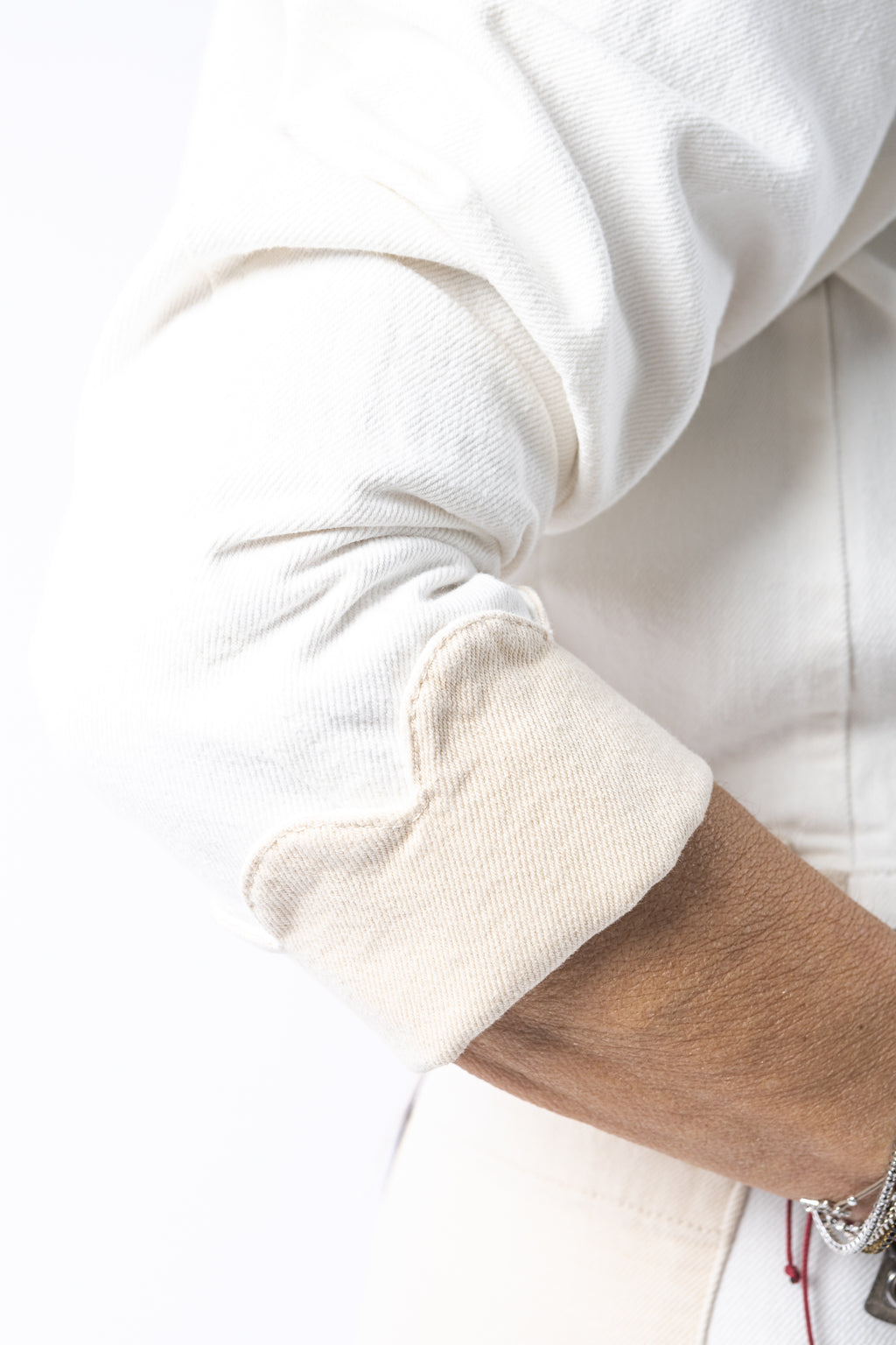 Giacca StellaNova classica in denim di cotone - Bianco