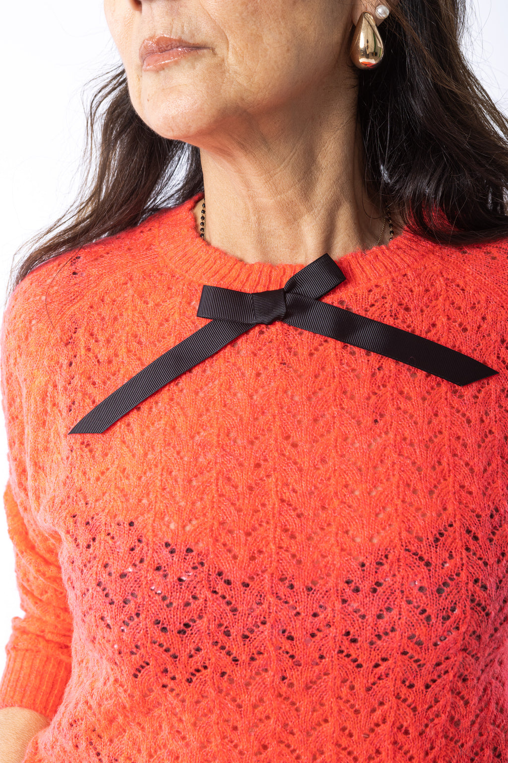 Maglia Manoush Traforata Corallo