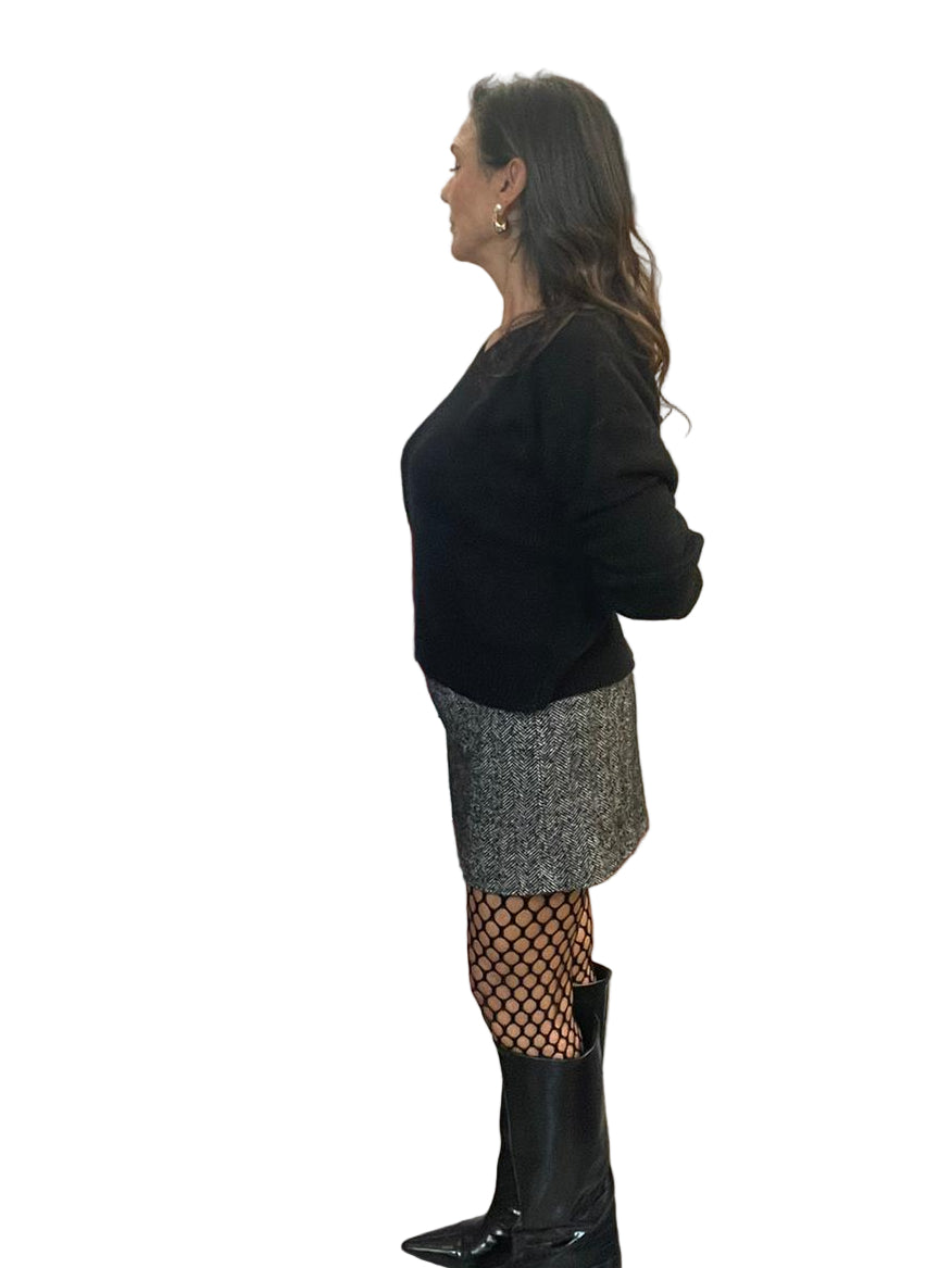 Gonna mini Veritá&Vanitá spigata