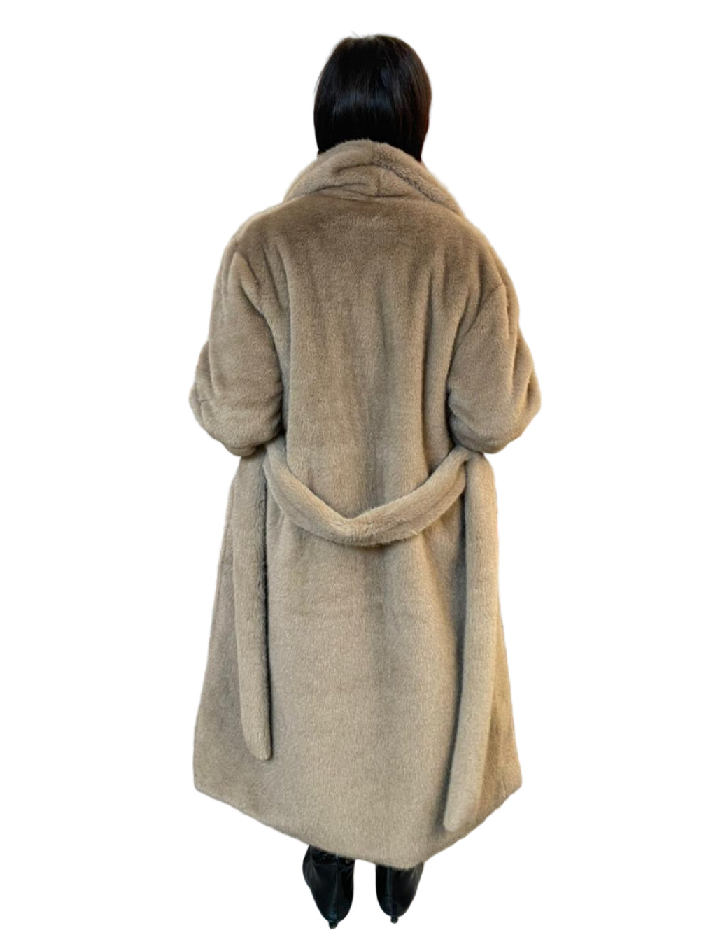 Ecopelliccia Any con cintura