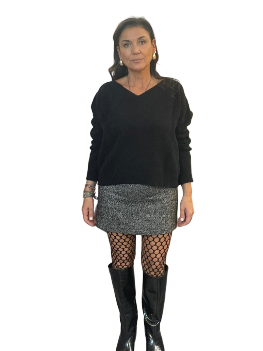 Gonna mini Veritá&Vanitá spigata